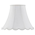 Radiant SH-8105-12-WH 12 in. Vertical Piped Scallop Bell Shade; White RA622339